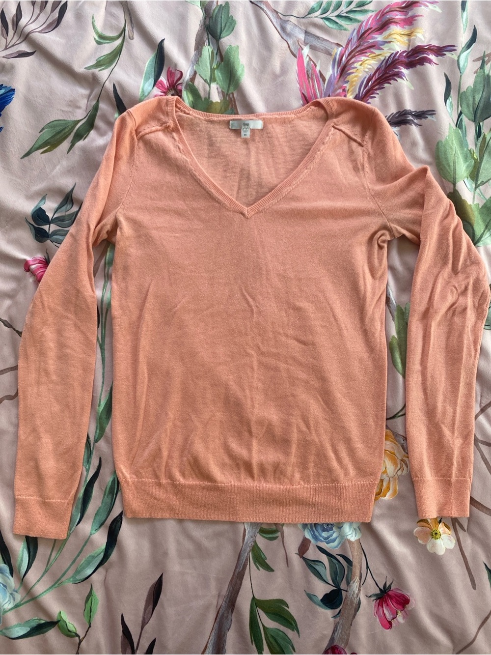 Wool Gap Peach V-Neck Women's Sweater